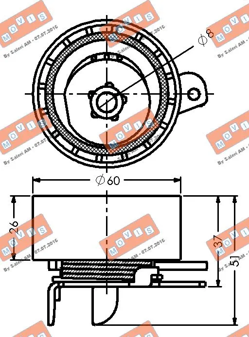 Tensioner Pulley, timing belt
