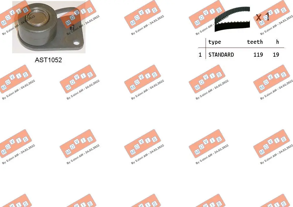 Timing Belt Kit (ASTK0974)
