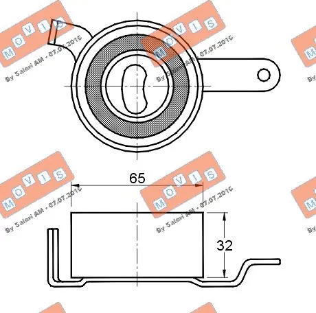 Tensioner Pulley, timing belt