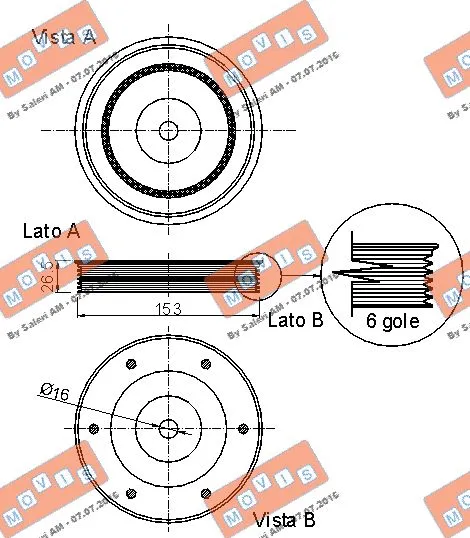 Belt Pulley, crankshaft