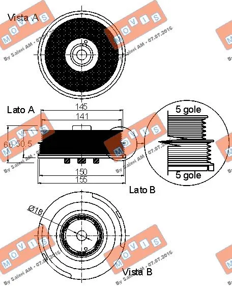 Belt Pulley, crankshaft