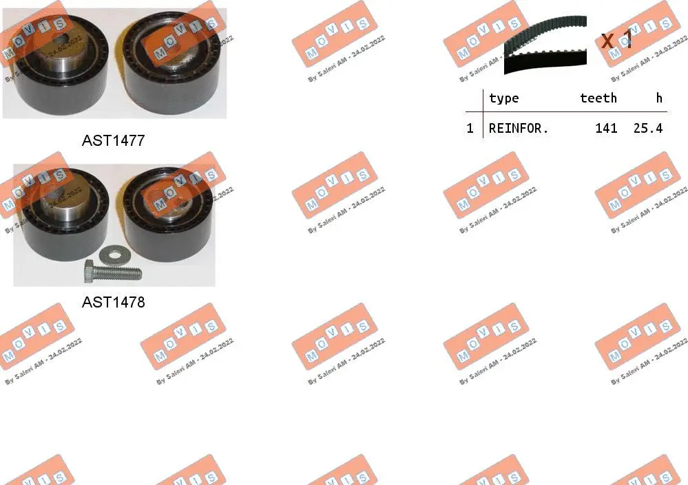 Timing Belt Kit (ASTK0827)