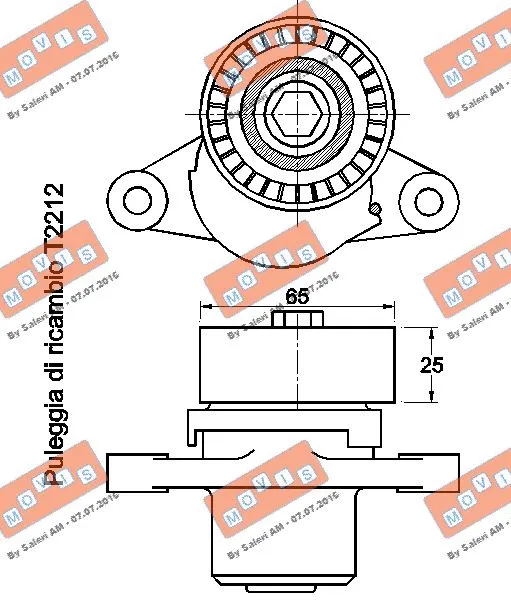 Belt Tensioner, V-ribbed belt