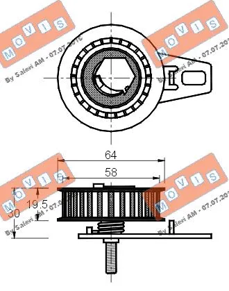 Tensioner Pulley, timing belt