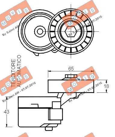Belt Tensioner, V-ribbed belt