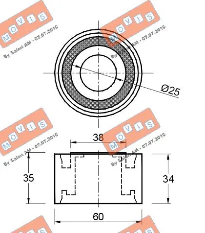 Deflection/Guide Pulley, timing belt