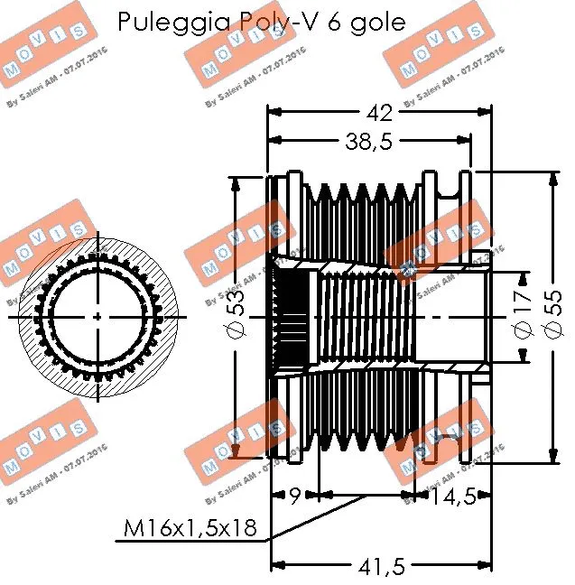 Alternator Freewheel Clutch
