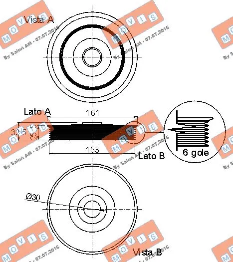 Belt Pulley, crankshaft