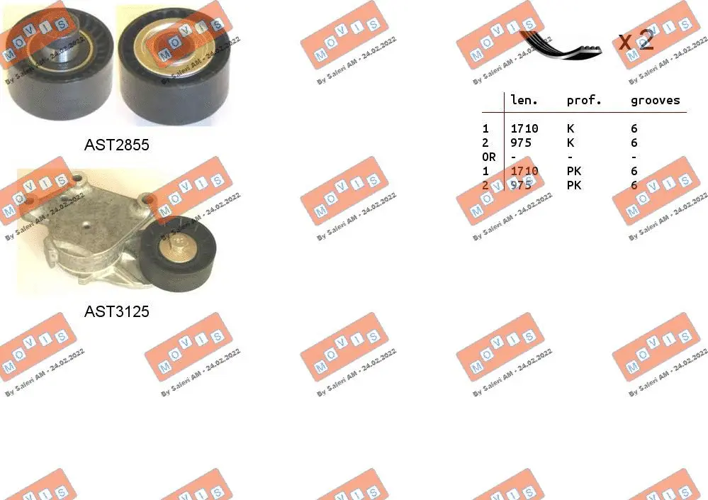 V-Ribbed Belt Set (ASTA0072)