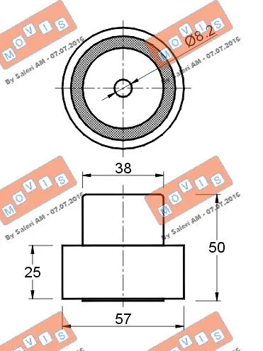 Deflection/Guide Pulley, timing belt
