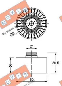 Deflection/Guide Pulley, timing belt