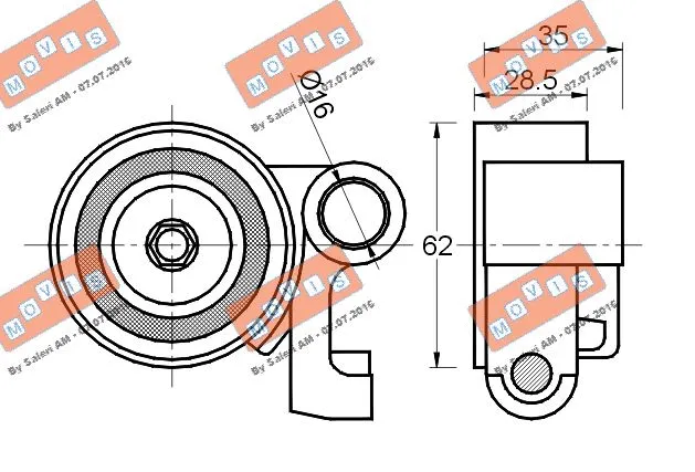 Tensioner Pulley, timing belt