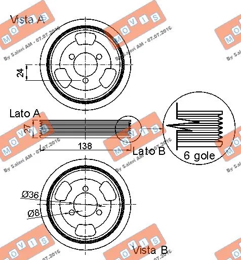 Belt Pulley, crankshaft