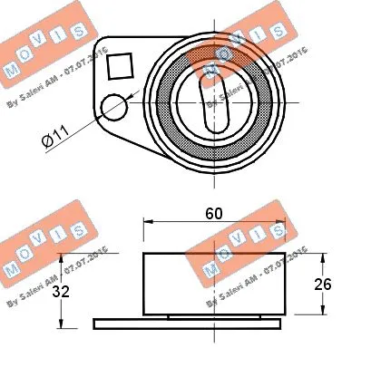 Tensioner Pulley, timing belt
