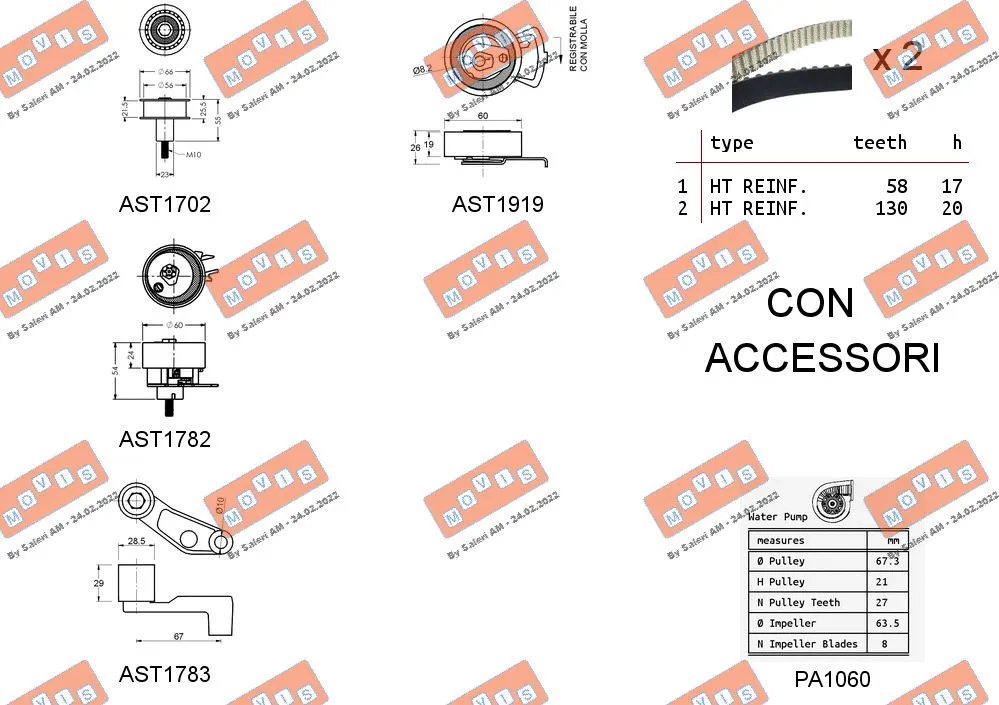 Water Pump & Timing Belt Kit