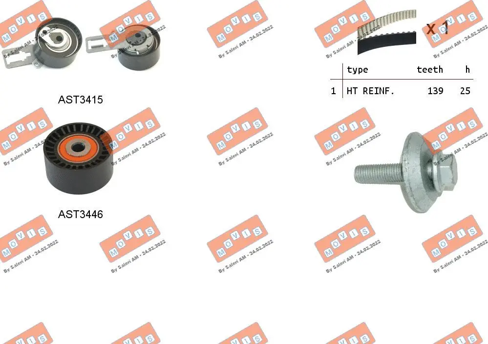 Timing Belt Kit (ASTK1169)