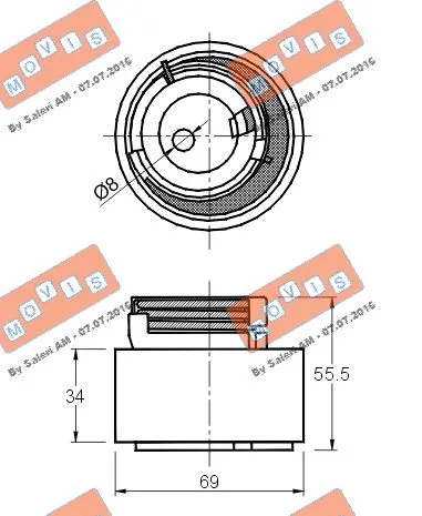 Tensioner Pulley, timing belt