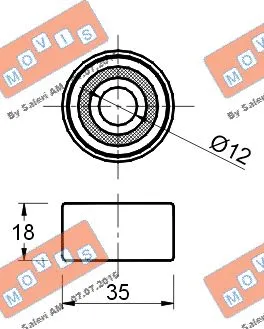 Deflection/Guide Pulley, timing belt