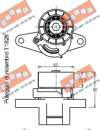 Belt Tensioner, V-ribbed belt