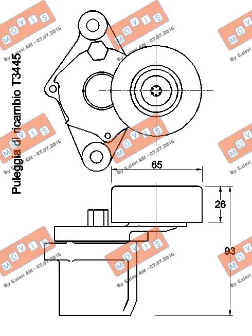 Belt Tensioner, V-ribbed belt