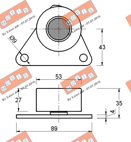 Deflection/Guide Pulley, timing belt