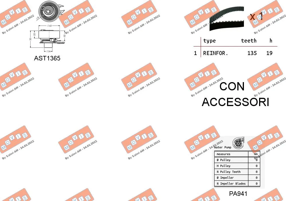 Water Pump & Timing Belt Kit