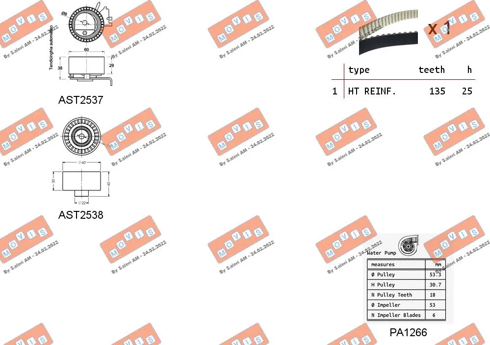 Water Pump & Timing Belt Kit