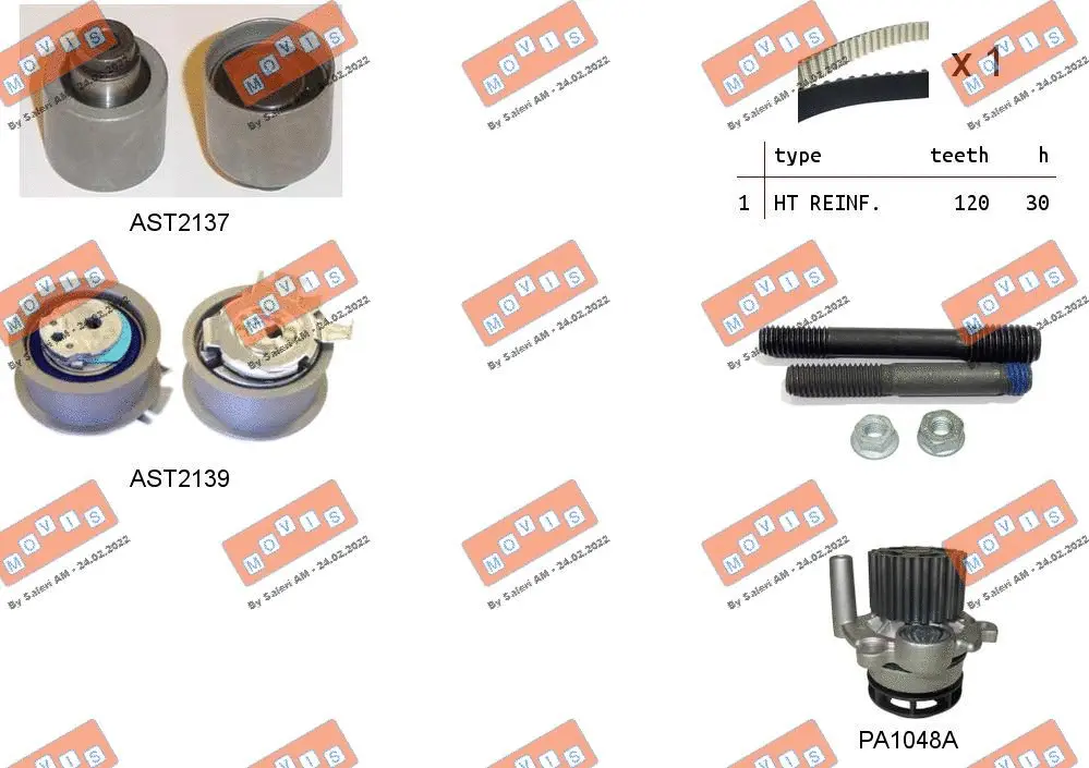 Water Pump & Timing Belt Kit (ASTK0867PA)