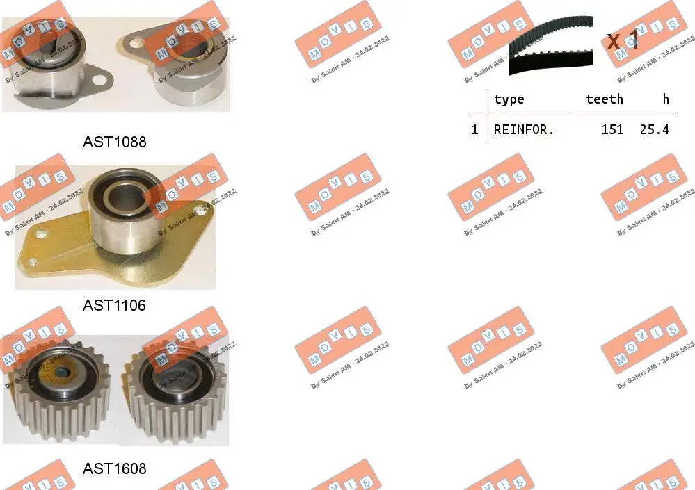 Timing Belt Kit (ASTK0935)