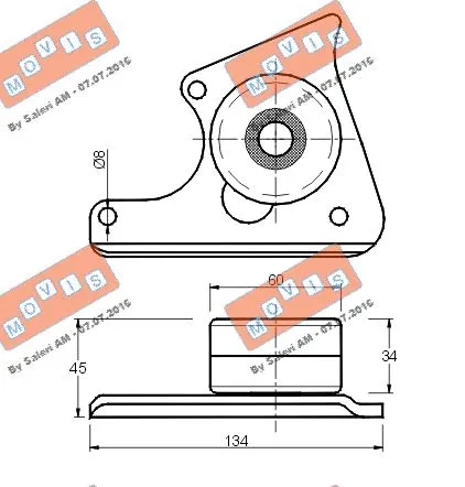 Deflection/Guide Pulley, timing belt