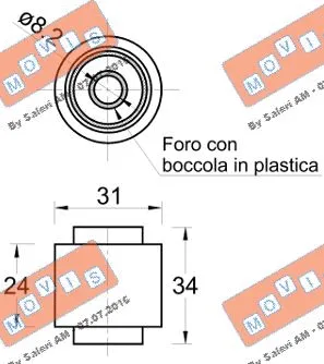 Deflection/Guide Pulley, timing belt