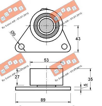 Deflection/Guide Pulley, timing belt