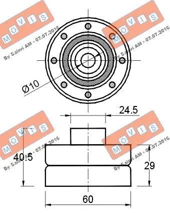 Deflection/Guide Pulley, timing belt