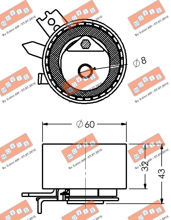 Tensioner Pulley, timing belt