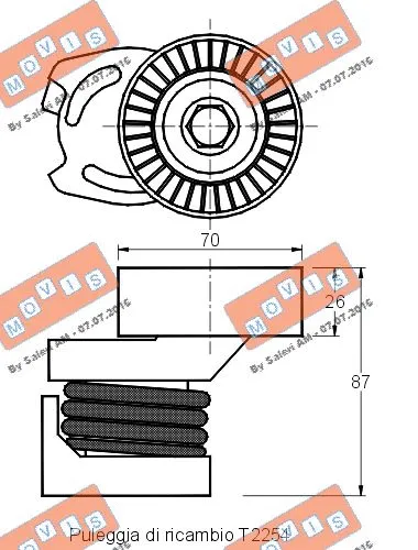 Belt Tensioner, V-ribbed belt