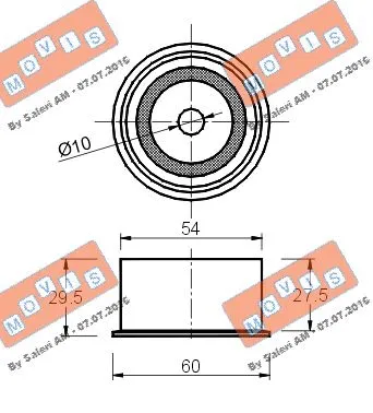 Deflection/Guide Pulley, timing belt