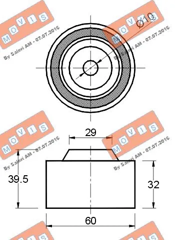 Deflection/Guide Pulley, timing belt