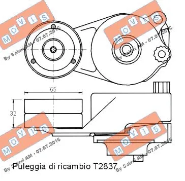 Belt Tensioner, V-ribbed belt