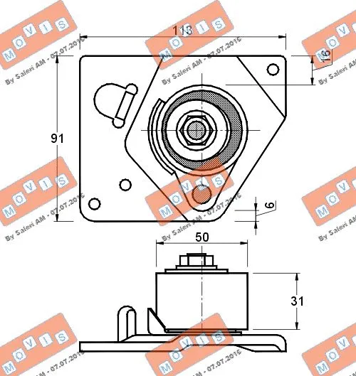 Tensioner Pulley, timing belt