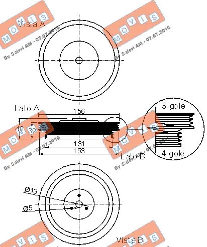 Belt Pulley, crankshaft