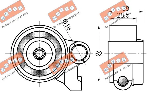 Tensioner Pulley, timing belt