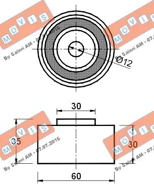 Deflection/Guide Pulley, timing belt