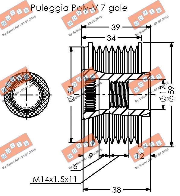Alternator Freewheel Clutch