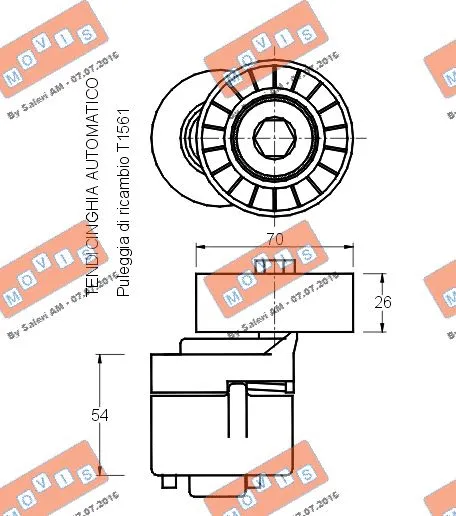 Belt Tensioner, V-ribbed belt