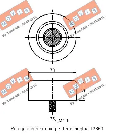 Deflection/Guide Pulley, V-ribbed belt
