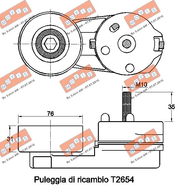 Belt Tensioner, V-ribbed belt