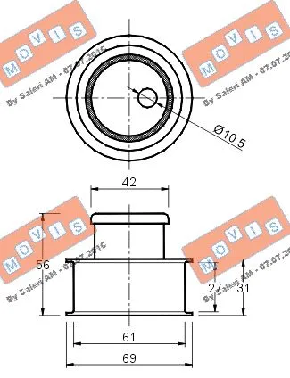 Tensioner Pulley, timing belt