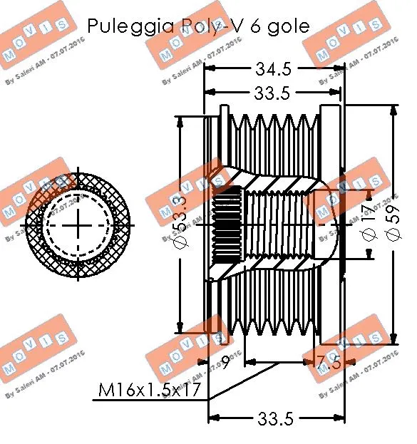 Alternator Freewheel Clutch