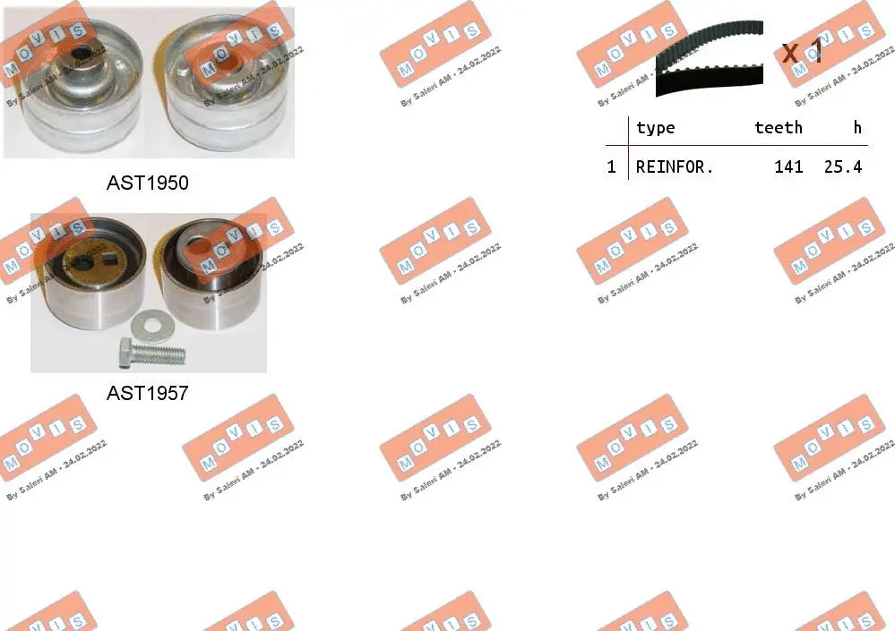 Timing Belt Kit (ASTK0937)