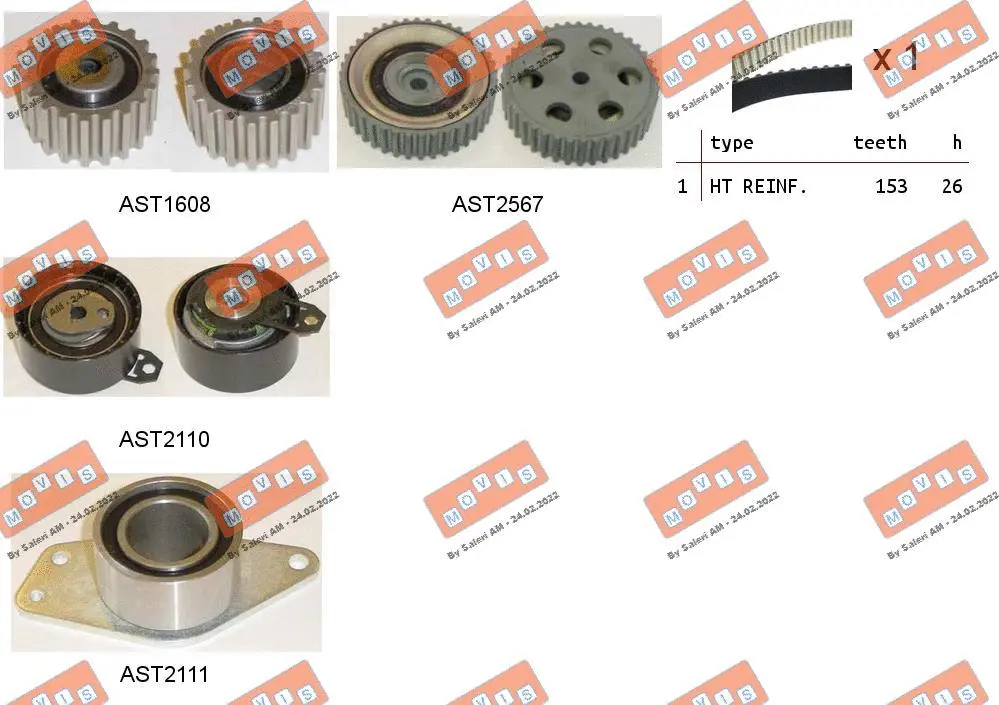 Timing Belt Kit (ASTK1036)